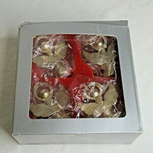 Christmas Angel Ornaments Set Star Cutouts Metal Boxed Collectible Holiday Decor